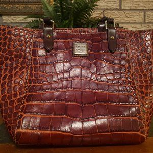 Authentic Dooney&Bourke Croco Embossed Leather